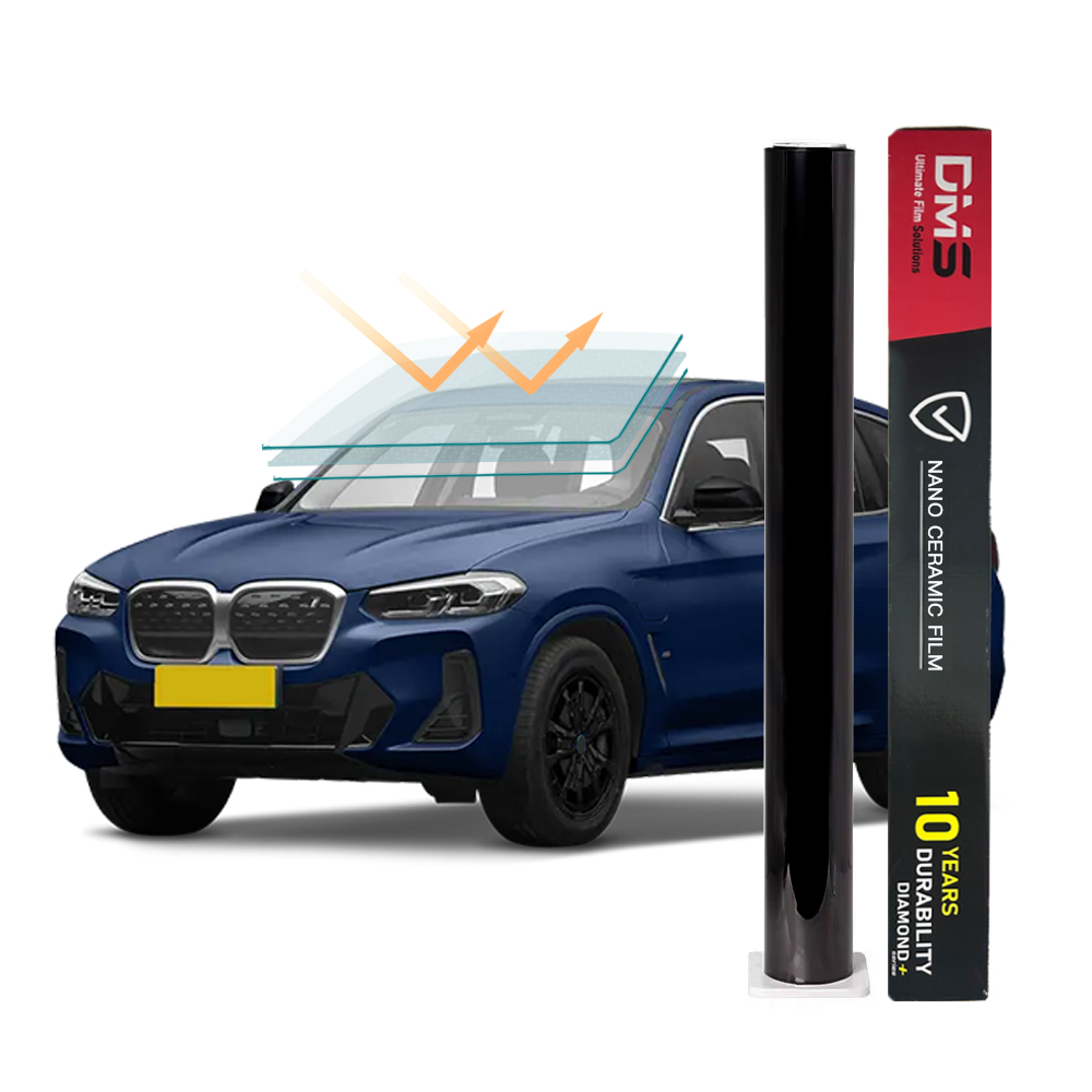 VLT 05% IRR 100% UVR 99.9% 2.5mil DMIS 4K HD Nano Ceramic Window Tint Film