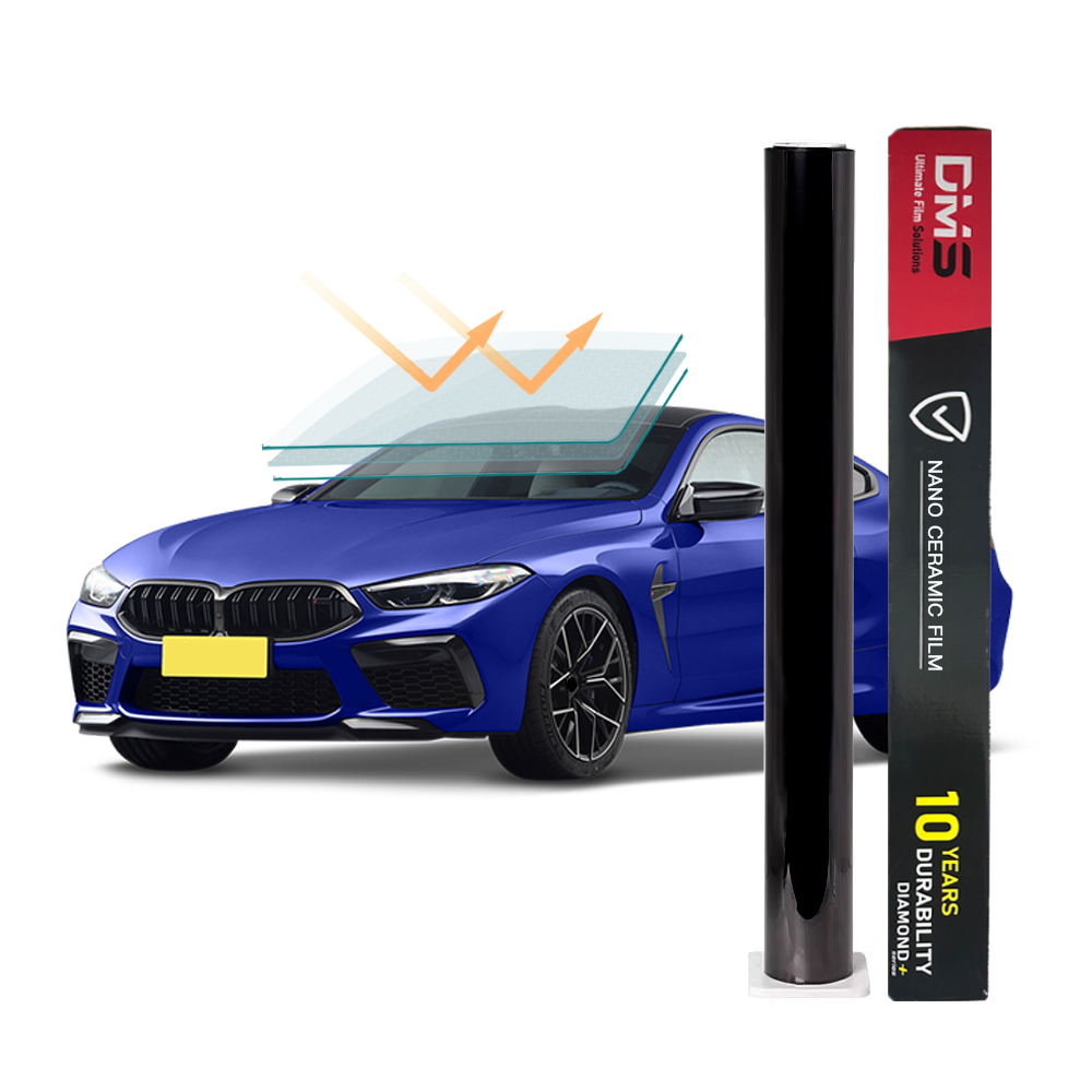 VLT 15% IRR 100% UVR 99.9% 2.5mil DMIS 4K HD Nano Ceramic Car Window Film