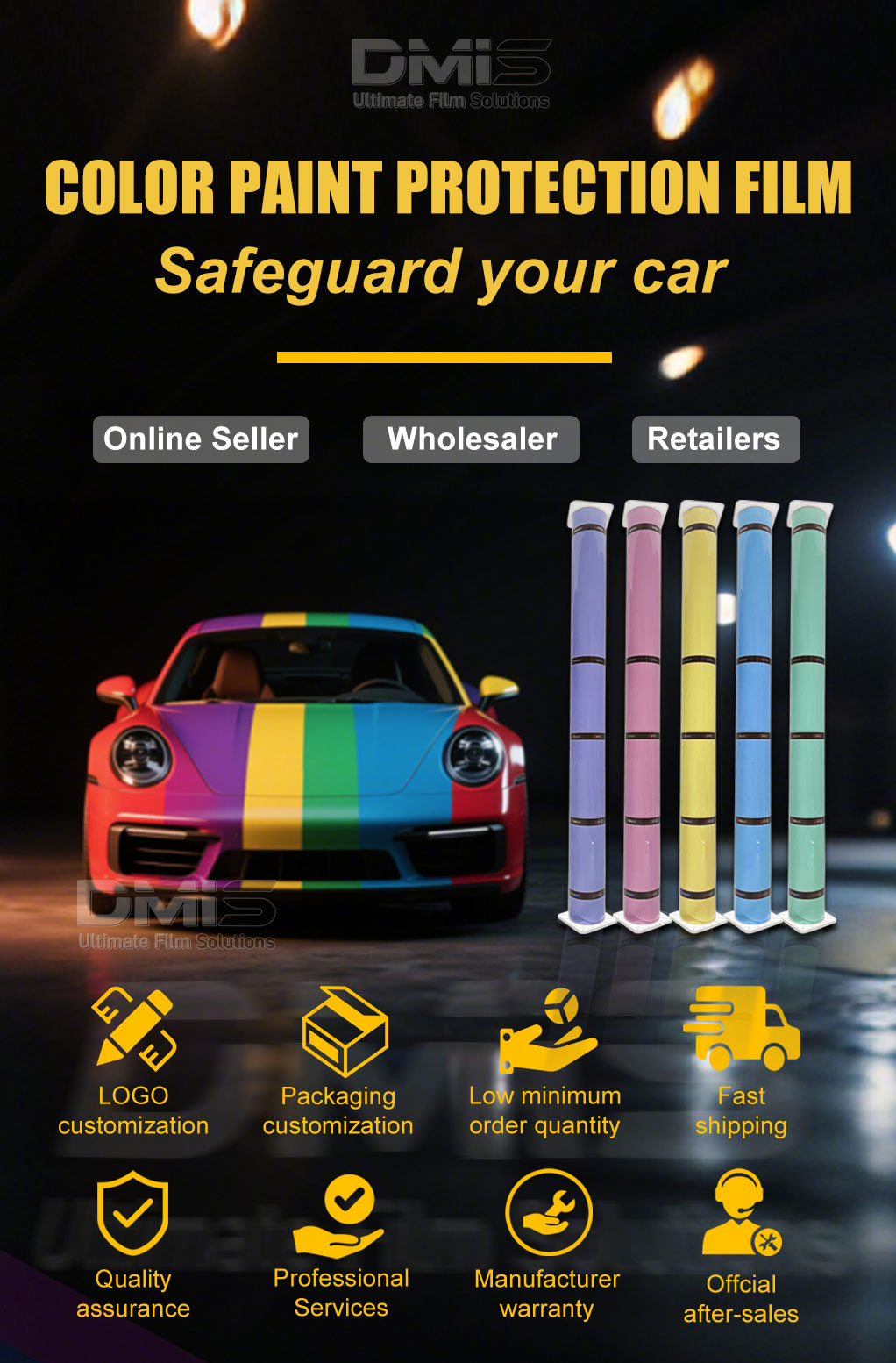 colored car wrap