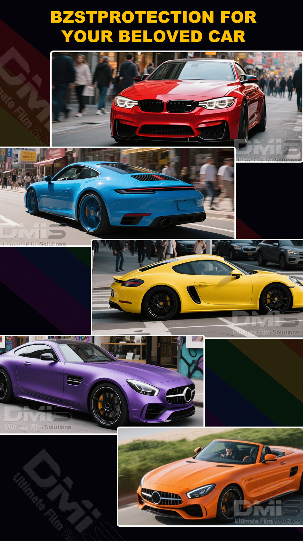 colored car wrap