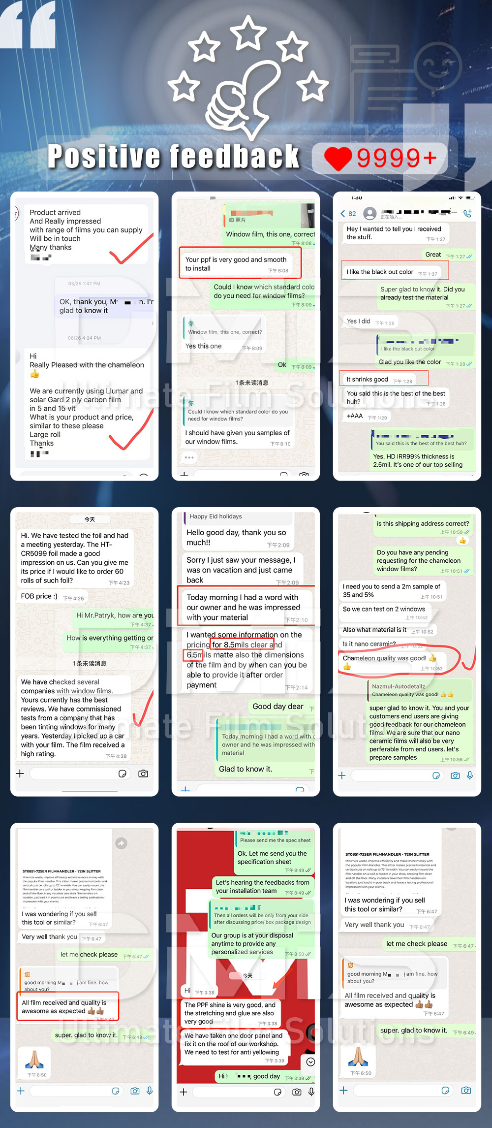 Customer Good Feedback