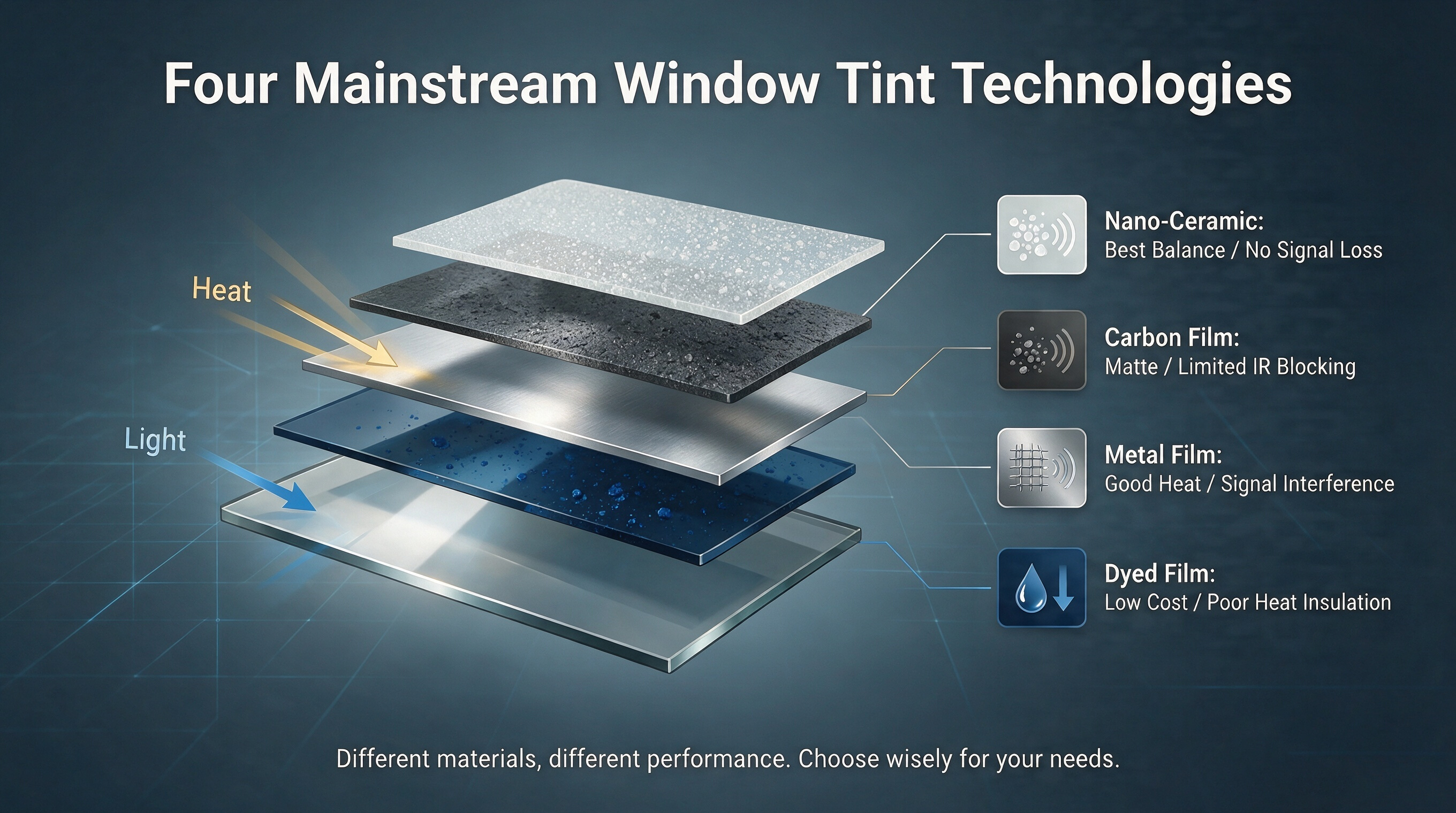 automatic tint film for car window