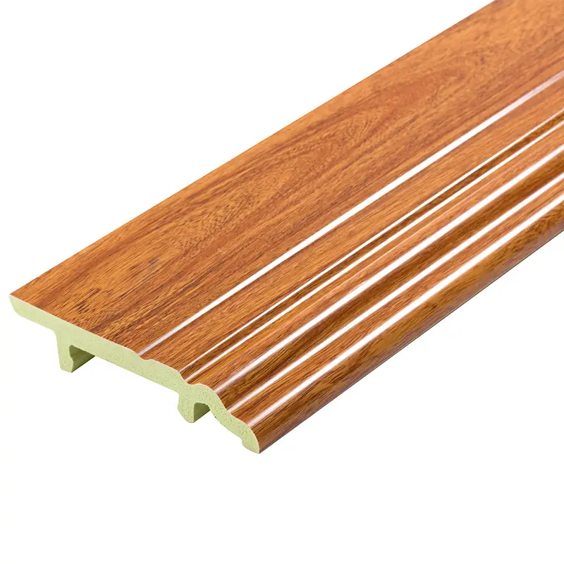 Fente de plancher à faible mousse en plastique bois PVC