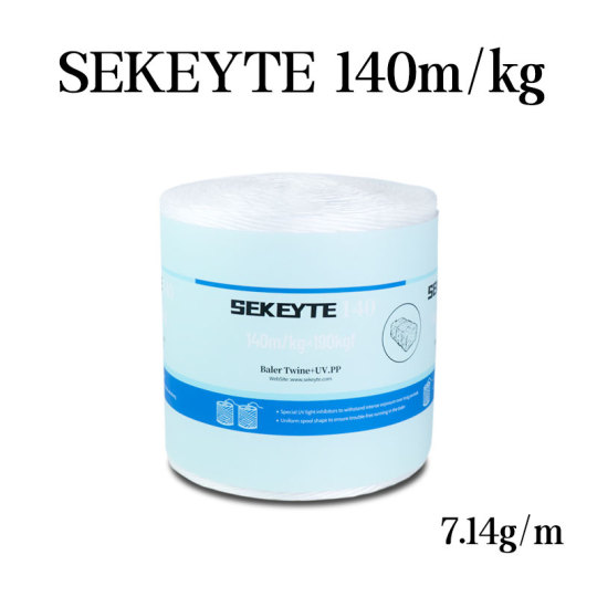 Sforă mare de balotat pătrat 140 m/Kg PP sfoară albă pentru recolta de fân