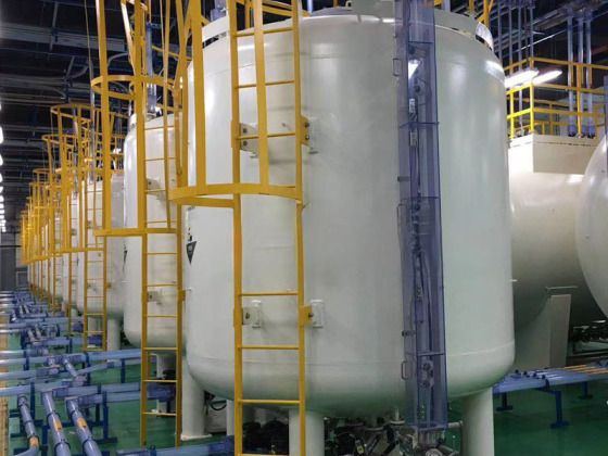 PE-voering voor stationaire tank
