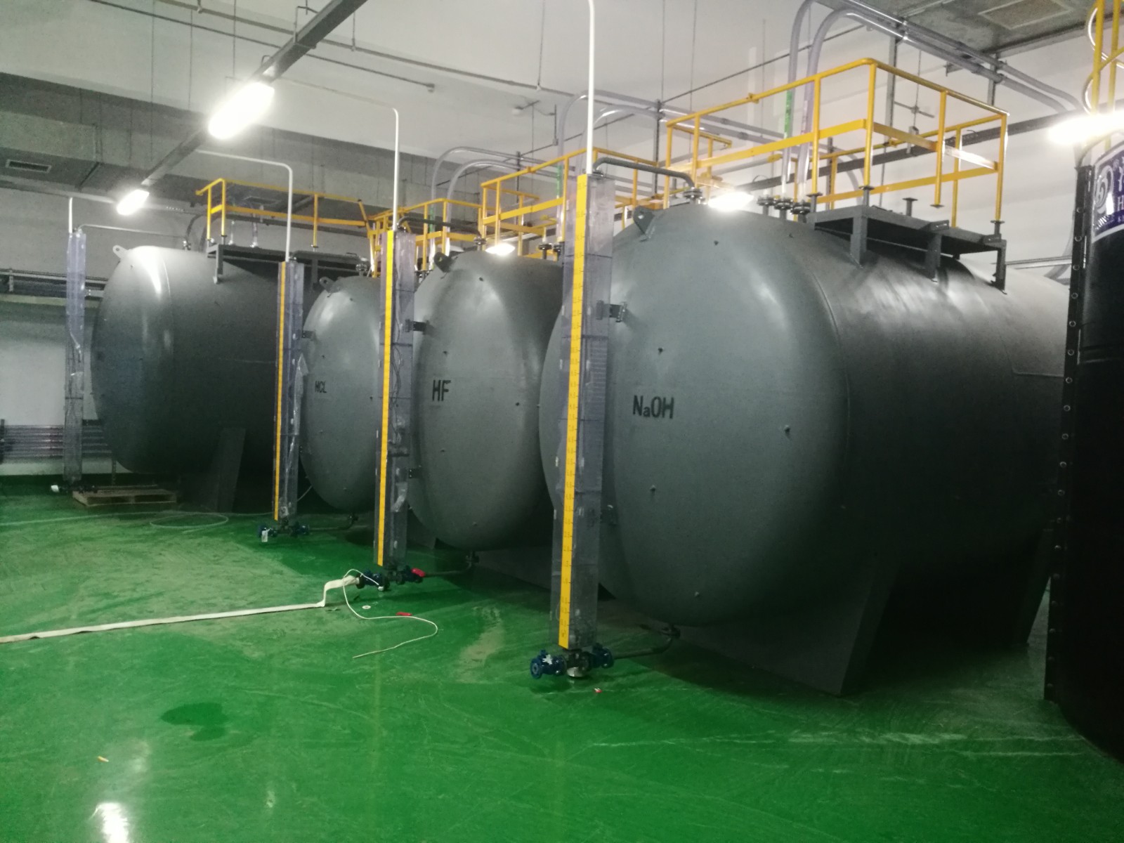 Solar panel industry storage tanks