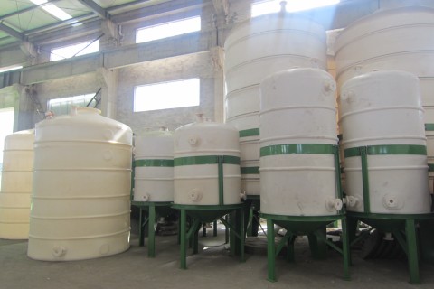 What should be noted when using chemical storage tanks
