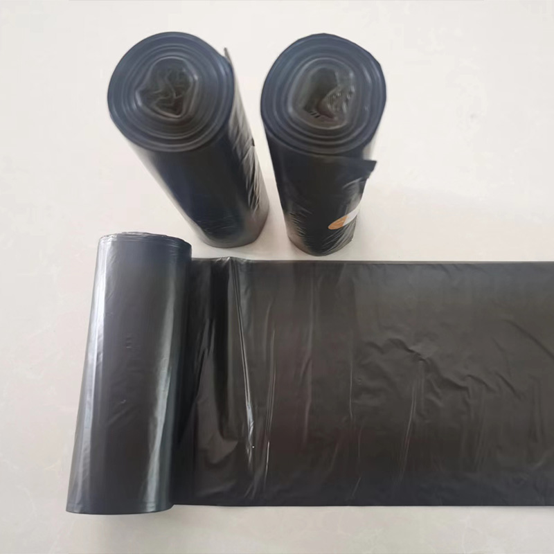 Kitchen Black Garbage Bag On Roll