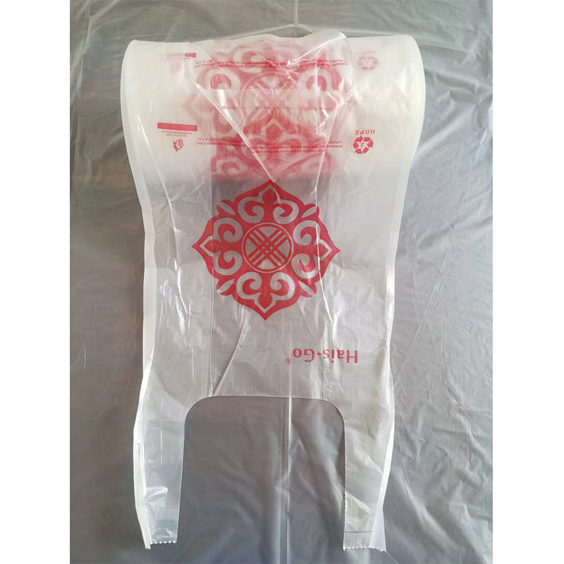 Plastic T-shirt Bags On Roll With Print