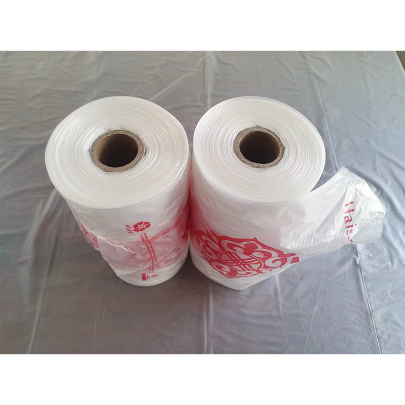 Plastic T-shirt Bags On Roll With Print