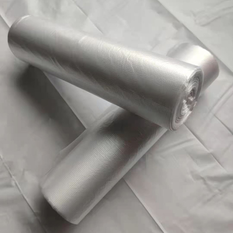 Plastic Flat Bag On Roll In Natural Color