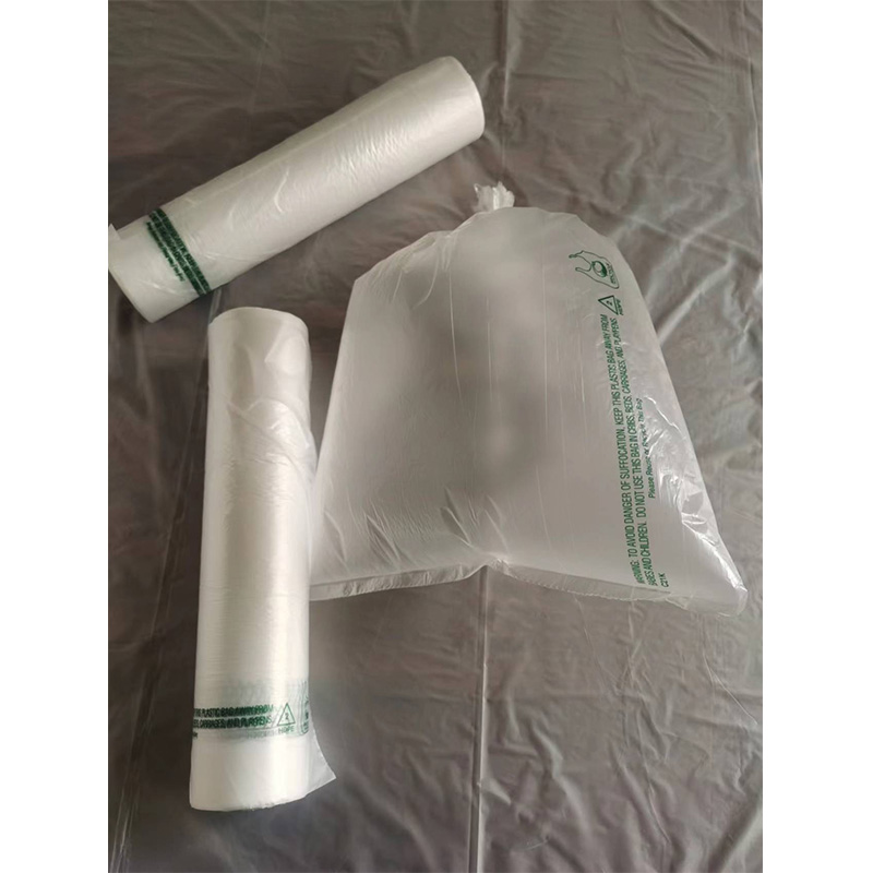 Plastic Flat Bag On Roll With Paper Core And Print