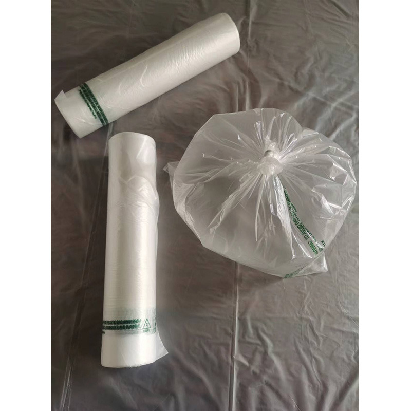 Plastic Flat Bag On Roll With Paper Core And Print