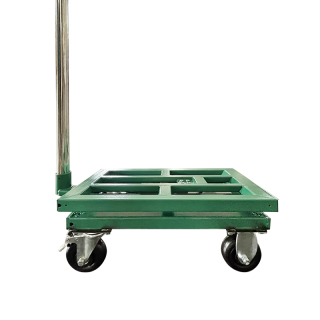 Pulley leveling feet for platform scale