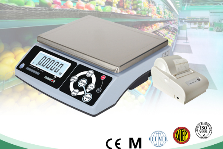 How to adjust the weighing unit of an digital scale?