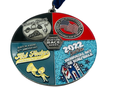 Makukulay na Medalya ng Lahi Para sa Serye ng Marathon