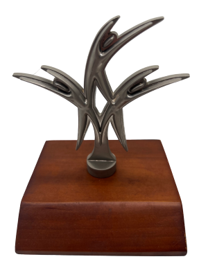 Wooden Base Metal Trophy