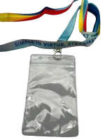 Tali Lanyard Kad Pengenalan Dengan Cangkuk Pusing Atau Gancu Berpisah