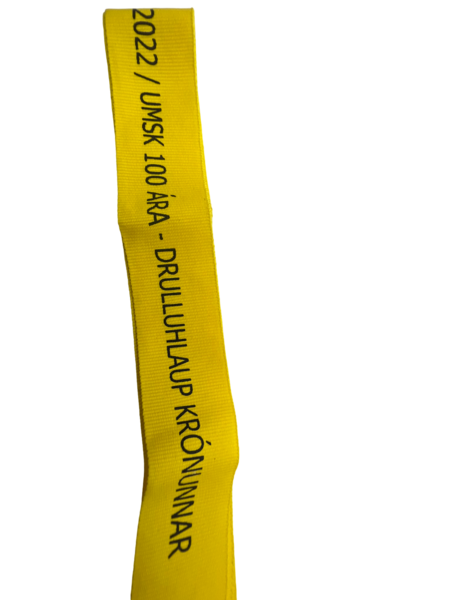 丝网印刷编织奖牌丝带