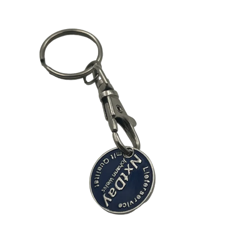 พวงกุญแจเหรียญโทเค็นรถเข็นเคลือบส่งเสริมการขาย