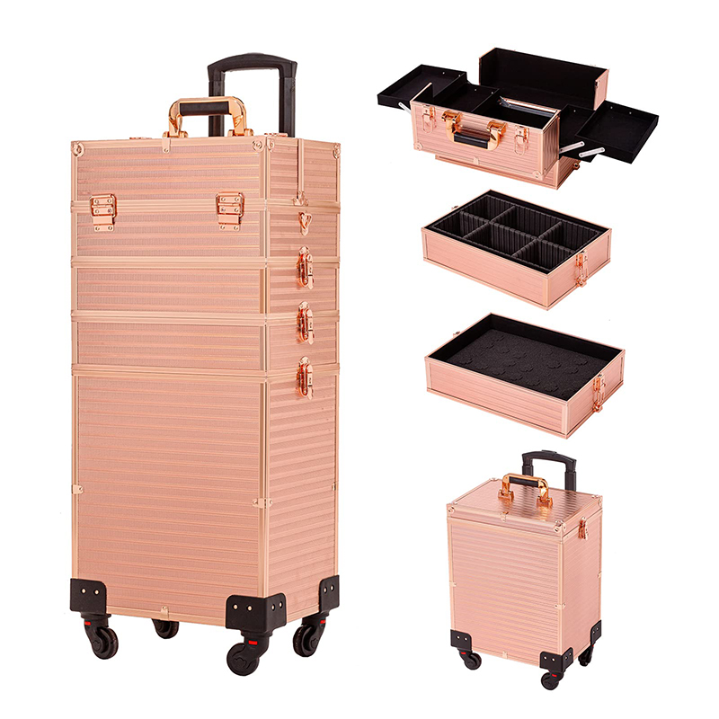 Make Up Trolly Suitcase On Wheels For Travelling