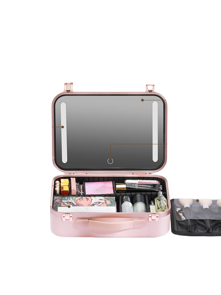 Professional Led Makeup Case With Light Mirror
