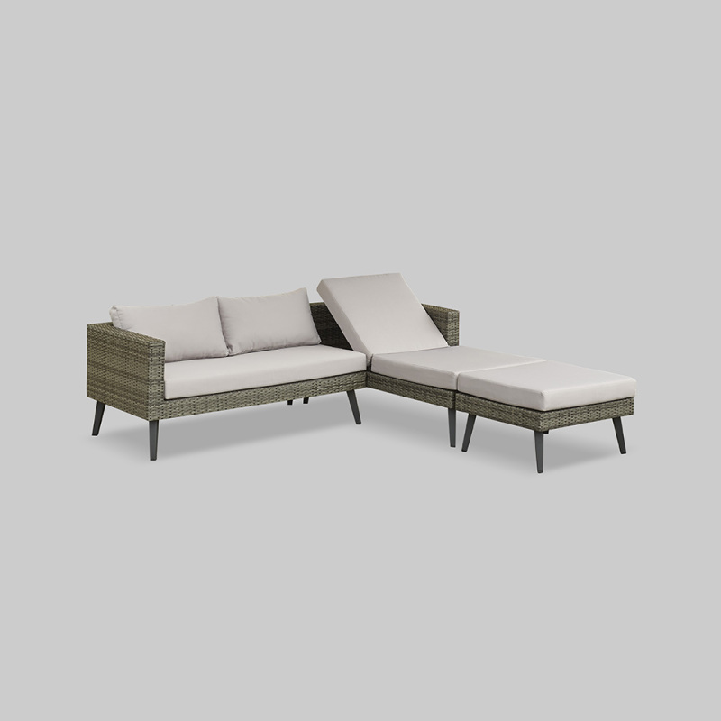 Garden Pe Rattan Corner Sofa Set