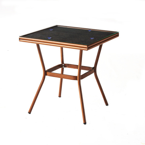 Outdoor Bamboo Like Square Table