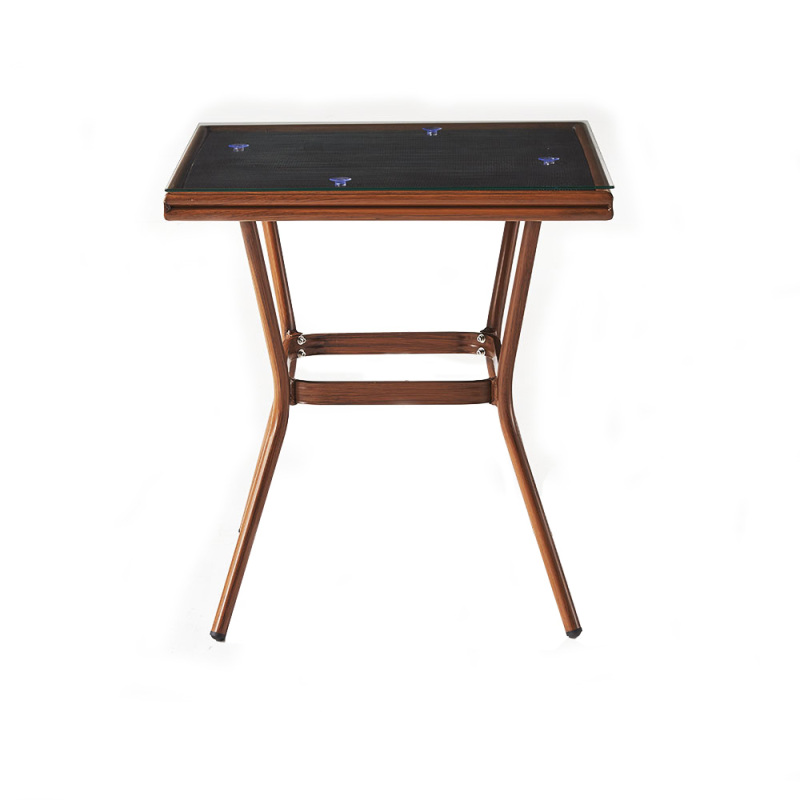 Outdoor Bamboo Like Square Table