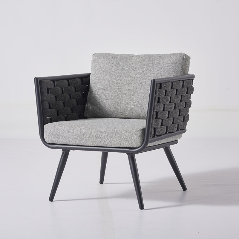 KD Structure Rope Weaving Corner Sofa