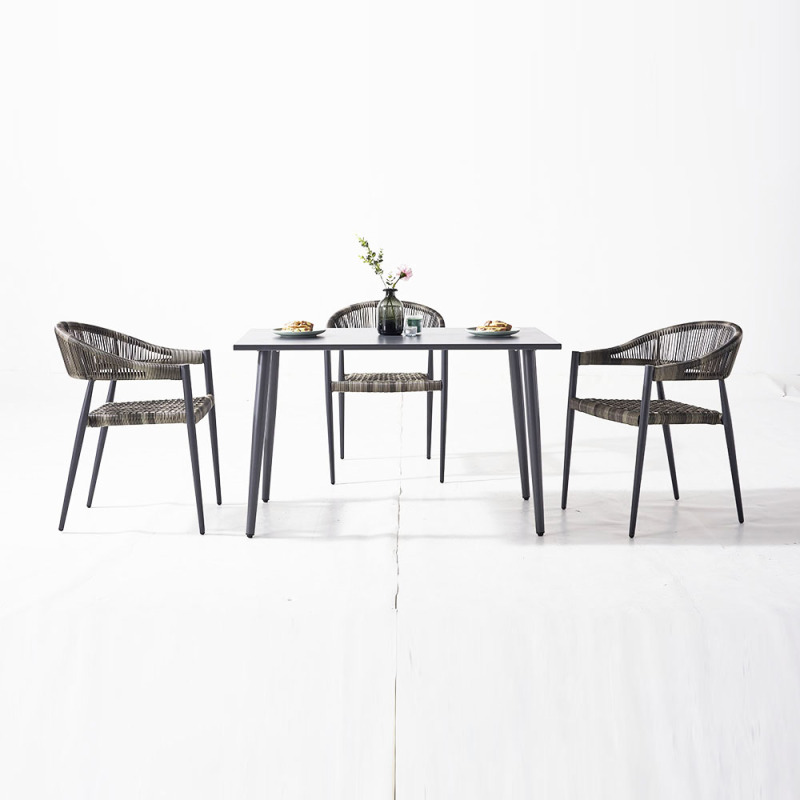 Outdoor Rattan Dining Table Furniture Set