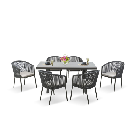 Garden Rope Dining Set For Bbq