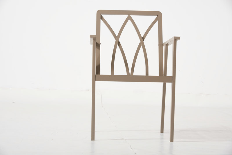 Uv Resistant Cafe Aluminum Chair