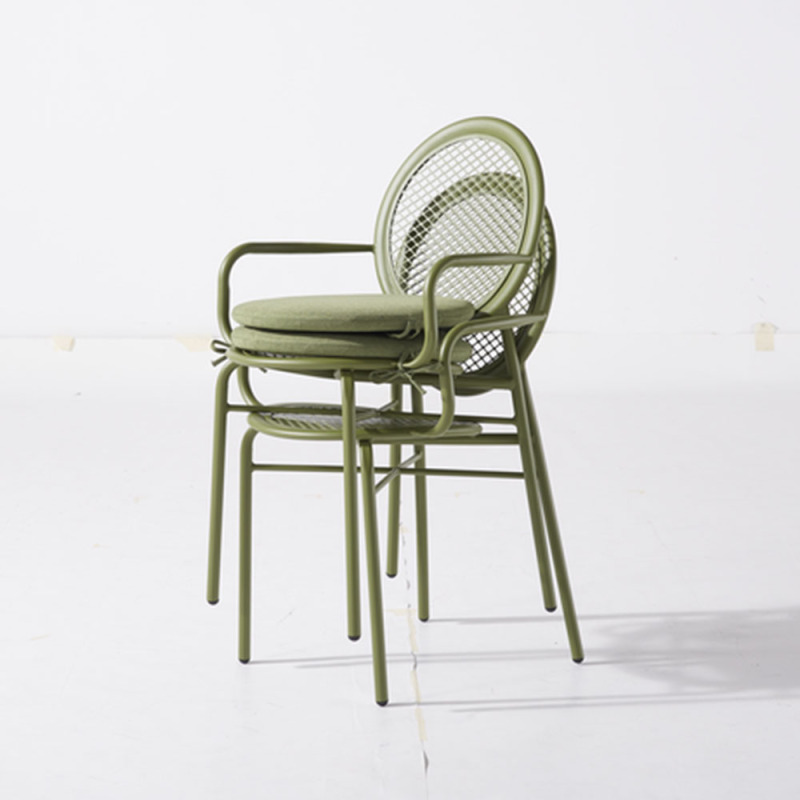 Outdoor Stacking Steel Chair