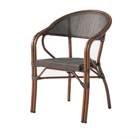 Uv Resistant Cafe Bamboo Like Chair