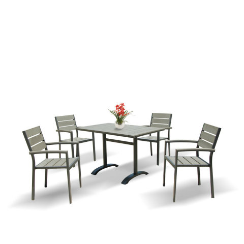 Restaurant Plastic Wood Dining Set