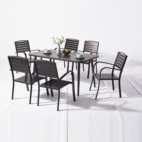 Patio Vintage Aluminum Dining Set