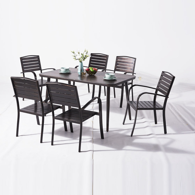 Patio Vintage Aluminum Dining Set