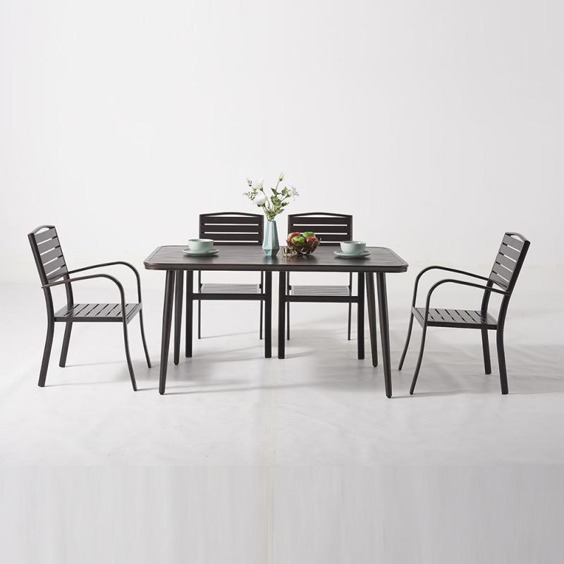 Patio Vintage Aluminum Dining Set