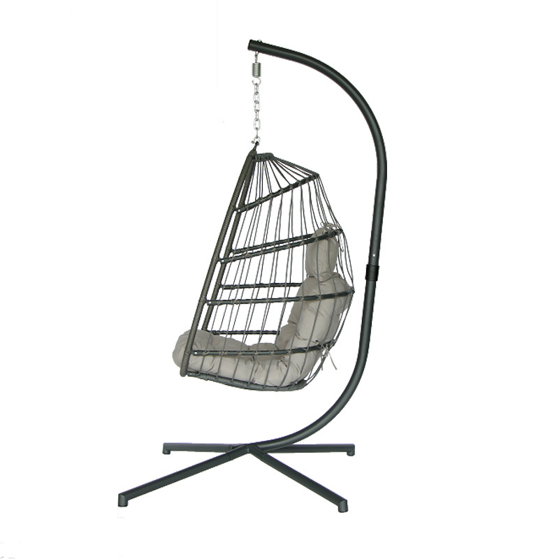 Supply Rattan Folding Swing Chair Wholesale Factory Chenson Outdoor