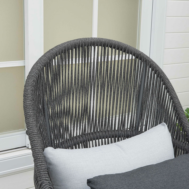 Balcony Bistro Rope Weaving Sofa Set