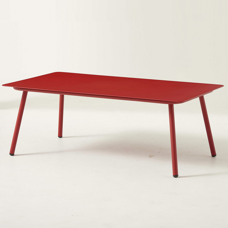 Nouveau design de corde de jardin de couleur rouge tissant des meubles de canapé tout en un carton