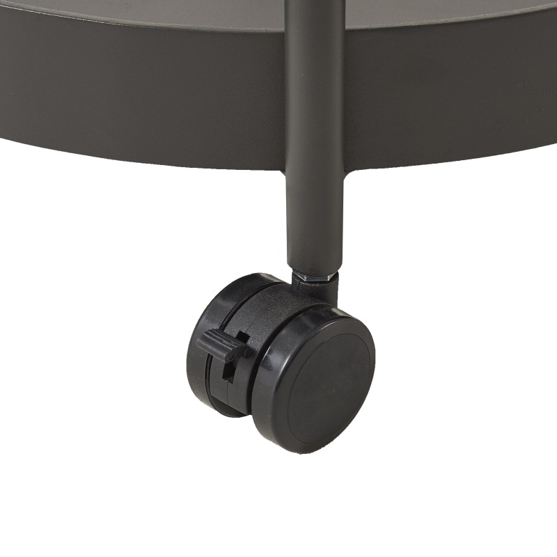 Garden bistro aluminum trolley with Omni-directional wheel sofa side table