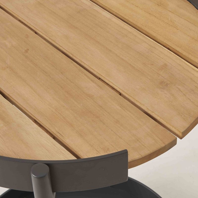 Garden bistro aluminum trolley with Omni-directional wheel sofa side table