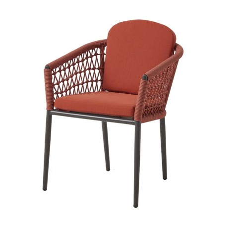 Outdoor Restaurant Dining Rope Chair