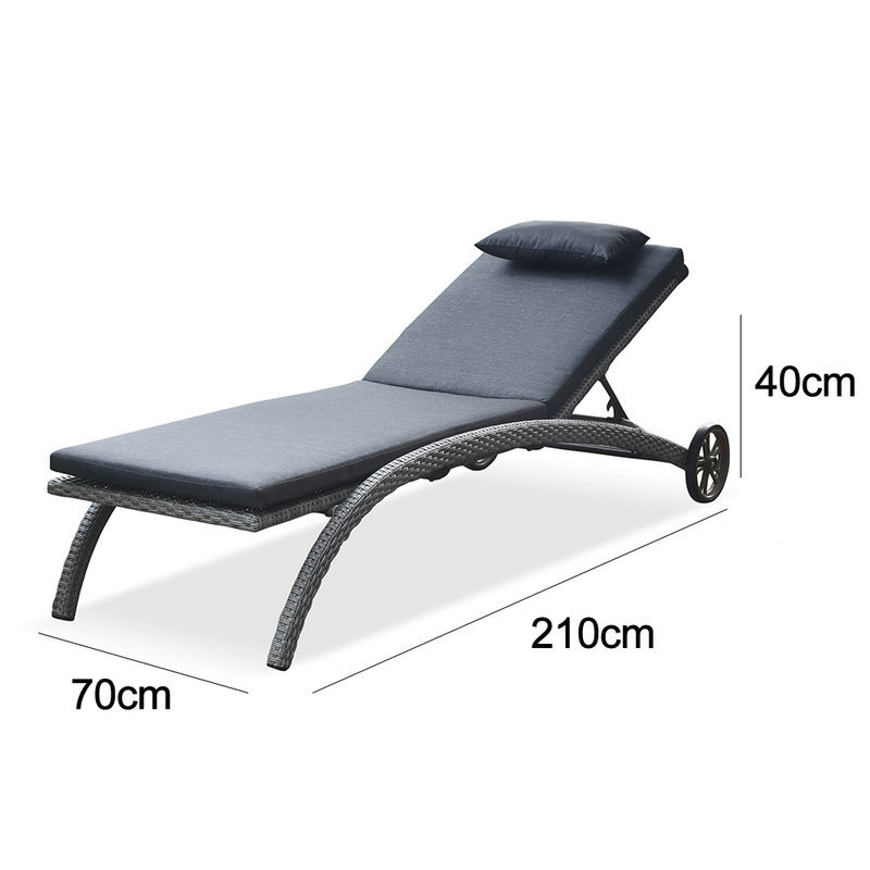 Hotel Rattan Swiming Pool Lounger Chair