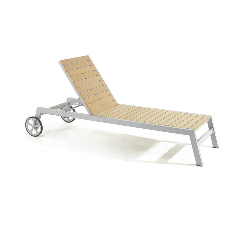 PS Plastic Wood Sun Lounger