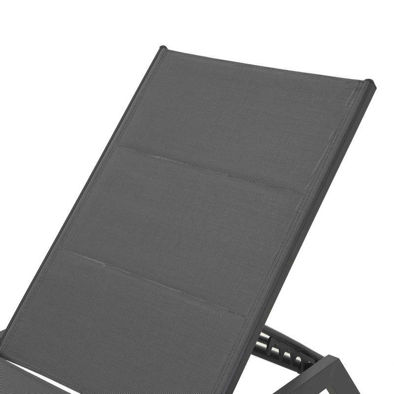 Outdoor PVC Mesh Chaise Lounge