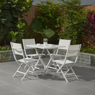 Folding Textilene Dining Set