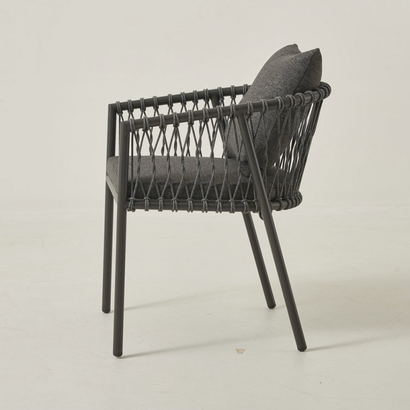 10-Sitzer-Aluminium-Esstisch-Set für den Außenbereich mit ausziehbarem Tisch